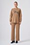 1077 Flower Bead Embroidered Trouser Suit