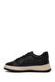 Men's Black Lace-Up Thick-Soled Leather Sneaker Wm837001Df - 3