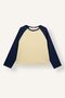 Loose Fit Crew Neck Raglan Long Sleeve T-Shirt I8200Ax26Au - 5