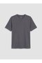Anthracite Regular Fit Thin Fabric T-Shirt /03 - 5