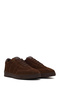 Men's Brown Lace-Up Suede Leather Sneaker Wm837002Ds - 2