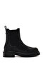 Women's Black Thick-Soled Leather Chelsea Boots Wf190051Dv