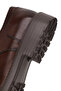 Men's Brown Lace-Up Leather Casual Shoes Wm730018Dv - 8