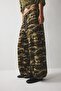 Loose Fit Camouflage Patterned Wide Leg Trousers I8797Ax26Au - 5