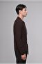 Standard Fit Polo Collar Basic Zippered Knitwear Cardigan D3592Ax26Au - 4
