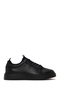 Men's Black Lace-Up Leather Sneaker Wm740011Dv
