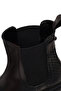 Women's Black Thick-Soled Leather Chelsea Boots Wf190051Dv - 7
