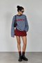 Women's Long Sleeve 100% Cotton Striped Oversize T-Shirt Navy Blue