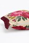 Palace Garden Pink and Red Peony Floral Pattern Fringed Throw Pillow Cover - 5