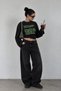 Women's Long Sleeve Crew Neck 100% Cotton Printed T-Shirt - 3