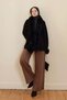 Jessi Fur Knitwear Jacket Black - 2