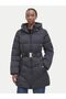 Black Logo Women's Inflatable Coat