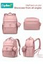 PU Diaper Bag Backpack, Multifunctional Maternity Bag, Baby Changing Bag with Insulated Pockets ＆USB Port, Waterproof Baby Travel Backpack Bag for Outdoor and Travel, Large Capacity - 7