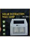 Solar Interaction Wall Lamp BK-888-2 with Motion Sensor Wireless Control, Rechargeable Battery, Weatherproof Design, Dual LED Bulbs, Outdoor Use - 6