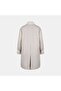 Women's Cream Shirt Collar Leather Detailed Trench Coat - 3