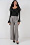 Women's Long Sleeve Crop Blouse 979 - Black