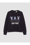 I Popular Line Hero Themed Printed Loose Fit Women's Thick Sweatshirt from Freezen Store
