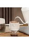 فلتر قهوة سريع التركيب مع خطاف للأذن، مخروط تقطير قهوة قابل لإعادة الاستخدام للتخييم والسفر والسكن الجامعي - 5