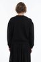 Women's Modal Fabric Sweatshirt with Bead Embroidery Detail on the Front - 2
