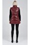 Women's Burgundy Shiny Lined Puffer Vest Hzl25W-Bd152181 - 2