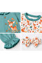 🦌   Baby Girl Deer Patterned 2-Piece Jumpsuit and Bow Set – 100% Cotton - 3