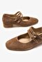 Debbie Sigaro Suede Leather Women's Heeled Loafer - 5