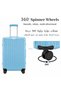 3PC Aluminum Frame Hardside Luggage 20/24/28 Inch with TSA Password Lock & Smooth Spinner Wheels, Lightweight Carry-On & Checked Suitcase Set for Family Trip - 6