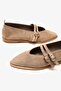 Mieko Mink Suede Leather Women's Ballerinas - 5