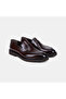 Men's Dark Brown Leather Classic Loafer with Leather Band Detail