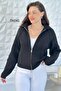 Polo Collar Zippered Knitwear Cardigan 7K041