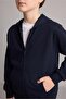 Hooded Zippered Cardigan (26 Au) - 4