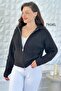 Polo Collar Zippered Knitwear Cardigan 7K041 - 4