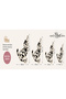Eta Modern Woven Base Decorative Carpet with Animal Figures Eta4218 - 4
