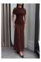 Tulle Dress with Ruched Neck and Waist - 3