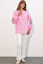 Women's Embroidered Oversize Blouse 1000 - Pink