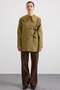 Baby Collar Lace-Up Closure Water-Repellent Trench Coat A.Haki̇ 6918 - 3
