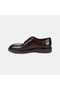 Men's Bitter Brown Classic Leather Shoes with Adjustable Metal Buckle - 3