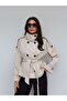 Epaulettes, Stand Collar, Belted Trench - 4