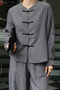 Linen Chinese Buttoned Shirt - 2