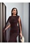 Degaje Collar Tulle Shoulder Cape Dress - 3