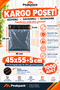 Pocketless Shipping Bag 45X55+5 cm 1000 Pieces Gray - 2