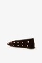 Riffe Brown Suede Leather Women's Studded Ballerinas - 3