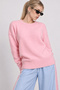 Wool Blend Oversize Knitwear Sweater Lki̇0062 Pink - 4