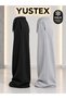 2 Pieces of Winter Sweatpants (Black and Grey) with Wide Legs, Oversized Fit, Soft Fabric - 2