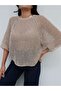 Sparkling Openwork Knitted Sweater - 3