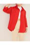 103901 Oversize Basic Hijab Shirt - Red - 3