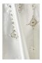 Crystal Embroidered Satin Maxi Women's Dress - 4