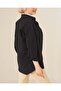 103901 Oversize Basic Hijab Shirt - Black - 3