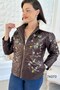 Stone Embroidered Inflatable Coat 7K070 - 3