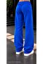 Women's Black Sun Figure Printed Sweatpants - Loose Fit Comfortable Cut Two-Thread Sports Trousers - 2